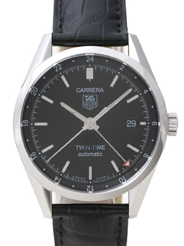 Tag Heuer Carrera Twin Time wv2115.fc6180 Watch - Click Image to Close